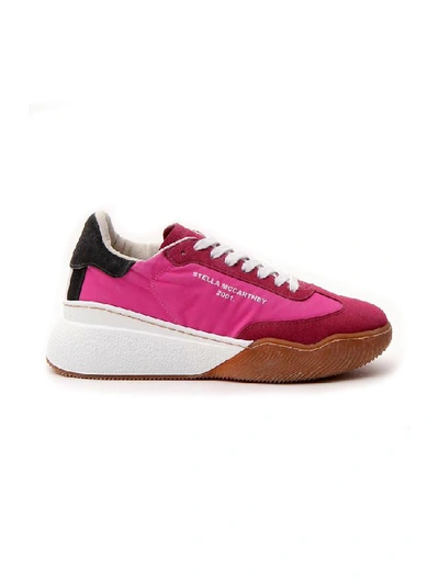 Shop Stella Mccartney Logo Sneakers In Pink