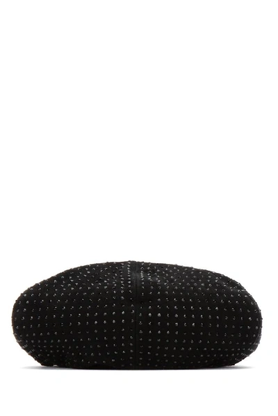 Shop Saint Laurent Studded Embellished Hat In Black