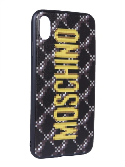 Shop Moschino Logo Iphone Xs Max Cover In Black