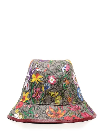 Shop Gucci Mixed Printed Fedora In Multi
