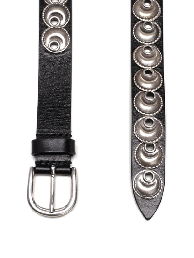 Shop Isabel Marant Stud Embellished Belt In Black