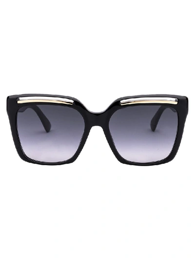 Shop Moschino Eyewear Square Frame Oversize Sunglasses In Black