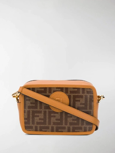 Shop Fendi Mini Camera Case Crossbody Bag In Brown