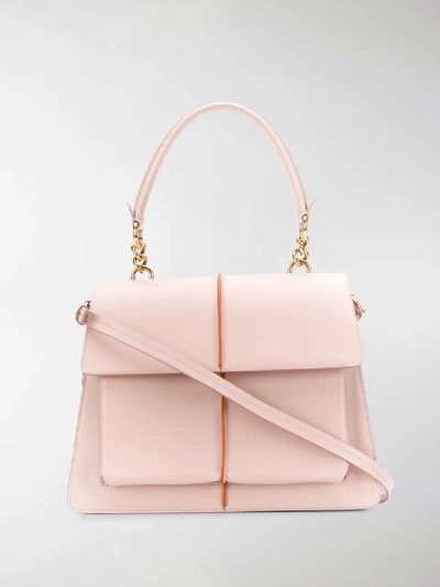 Shop Marni Large Satchel Tote In Pink