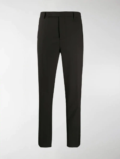 Shop Rick Owens Tailored Cropped Trousers In Black