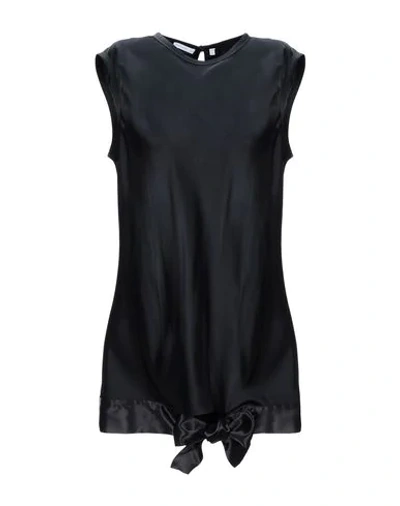 Shop Helmut Lang Woman Top Black Size Xs Viscose