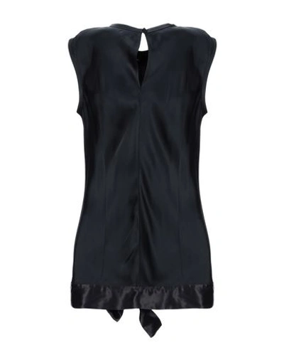 Shop Helmut Lang Woman Top Black Size Xs Viscose