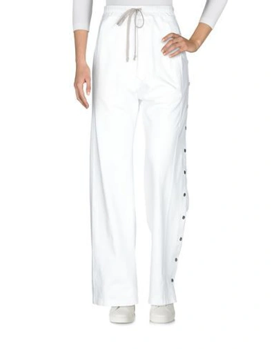 Shop Rick Owens Drkshdw Casual Pants In White