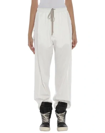 Shop Rick Owens Drkshdw Casual Pants In White