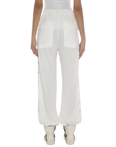 Shop Rick Owens Drkshdw Casual Pants In White