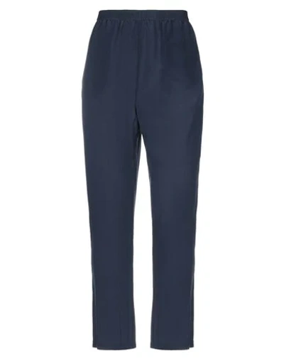 Shop Semicouture Pants In Dark Blue
