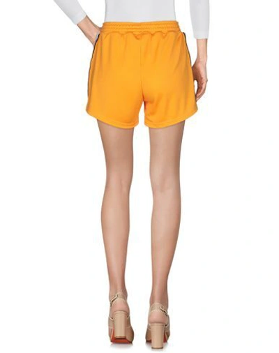 Chiara Ferragni Flirting Side Stripe Shorts In Orange