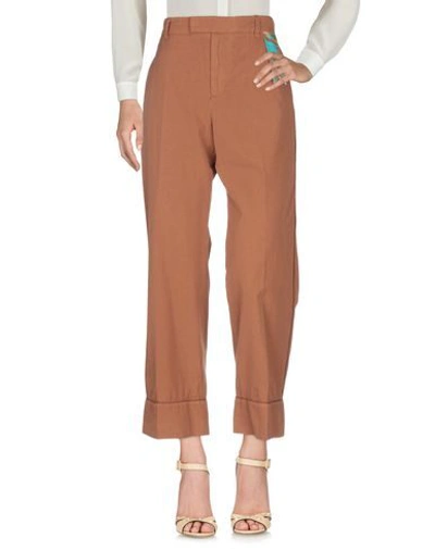 Shop The Gigi Woman Pants Brown Size 4 Cotton