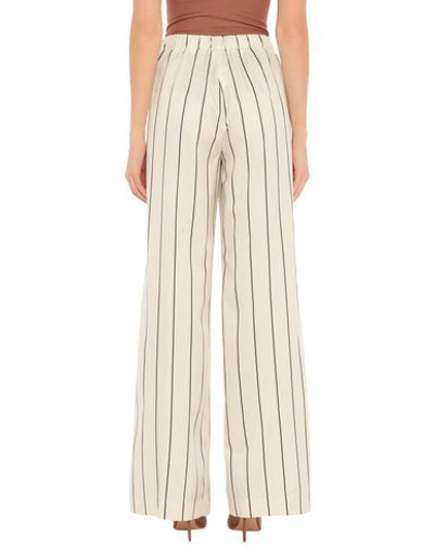 Shop Beatrice B Casual Pants In Ivory