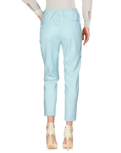 Shop Myths Casual Pants In Sky Blue