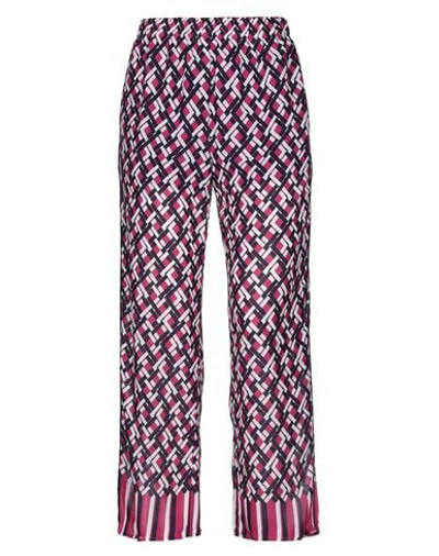 Shop Atos Lombardini Woman Pants Fuchsia Size 8 Viscose, Polyester In Pink