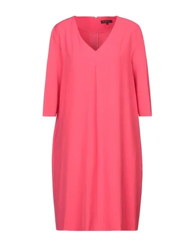 Shop Antonelli Woman Mini Dress Fuchsia Size 6 Polyester, Elastane In Pink