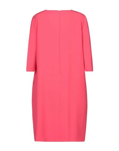 Shop Antonelli Woman Mini Dress Fuchsia Size 4 Polyester, Elastane In Pink
