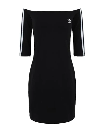 Shop Adidas Originals Short Dress In Black