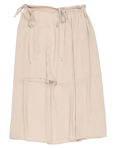 Shop Mauro Grifoni 3/4 Length Skirts In Beige