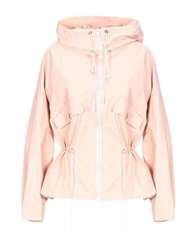 Shop Yves Salomon Leather Jacket In Pink