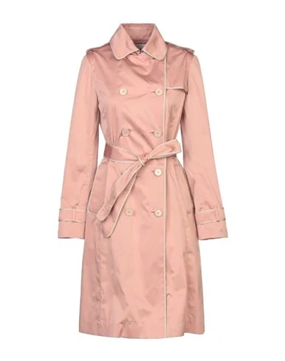 Shop Manzoni 24 Full-length Jacket In Pastel Pink