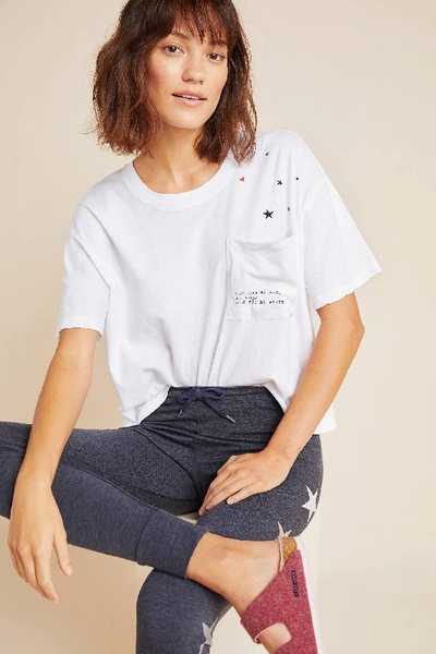 Shop Sundry Galaxy Pocket Tee In White