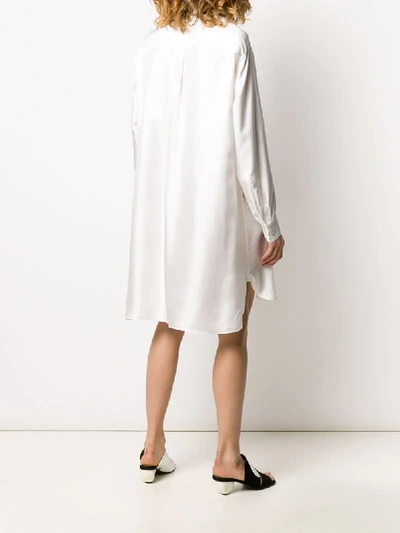 Shop Lanvin Cityscape Shirt Dress In White