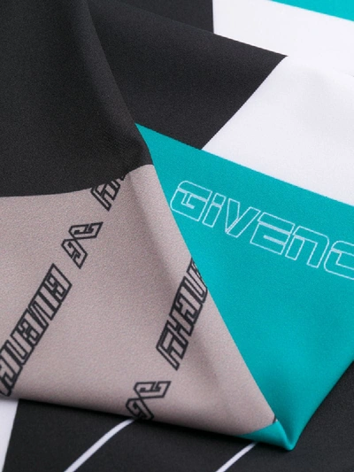 Givenchy Printed Colour Block Leggings In Black