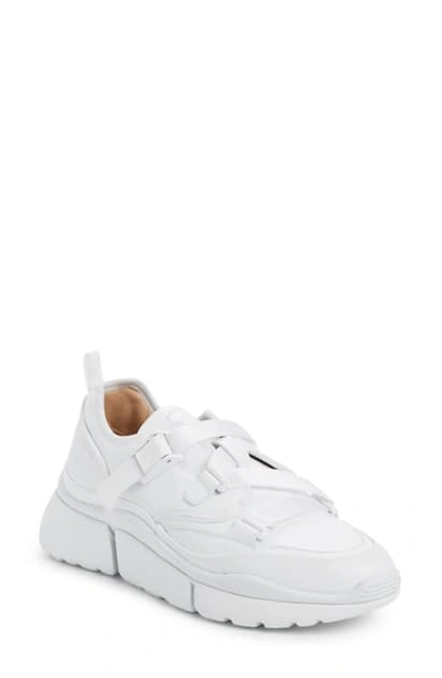 Shop Chloé Sonnie Sneaker In White Leather