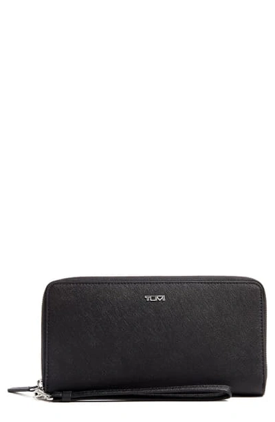 Shop Tumi Belden Leather Travel Wallet In Black