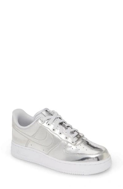 Shop Nike Air Force 1 Sp Metallic Sneaker In Chrome/ Metallic Silver-white