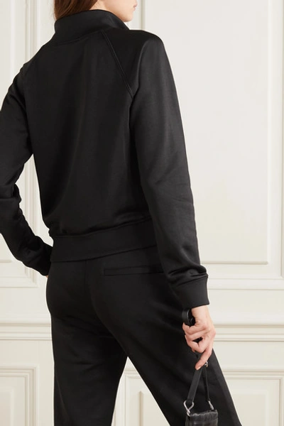 Shop Alexander Wang T French Terry Track Jacket In Black