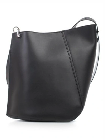 Shop Lanvin Medium Hook Bag In Black