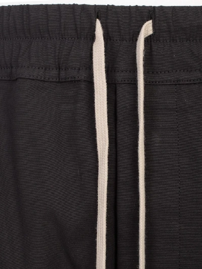 Shop Rick Owens Cotton Trousers In Black