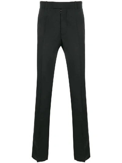 Shop Maison Margiela Slim-fit Tailored Trousers In Black