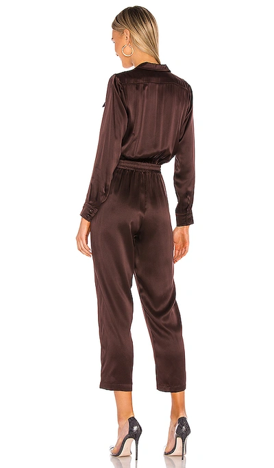 Shop Amanda Uprichard X Revolve Felix Jumpsuit In Cocoa