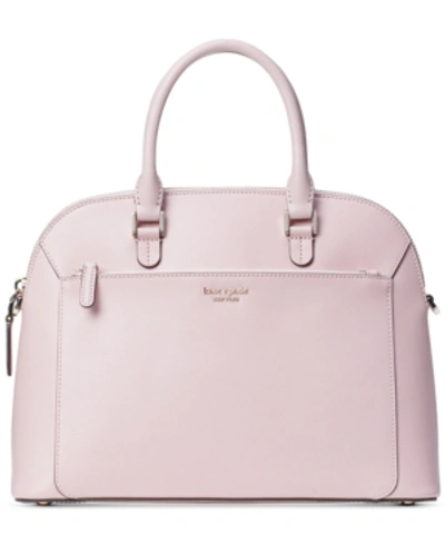 Shop Kate Spade Louise Dome Satchel In Tutu Pink/gold