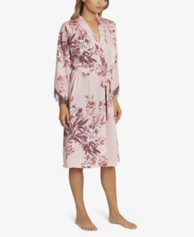 Shop Midnight Bakery Sloan Print Kimono In Pink