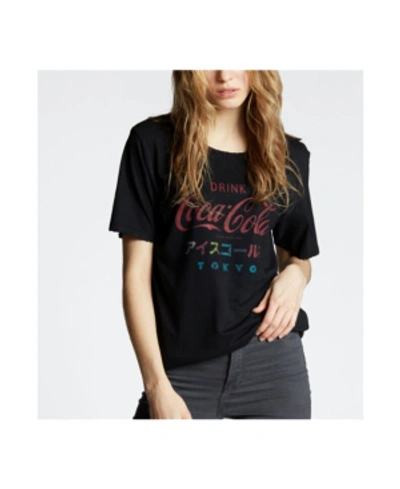Shop Recycled Karma Brands Drink Coca Cola Tokyo T-shirt In Black
