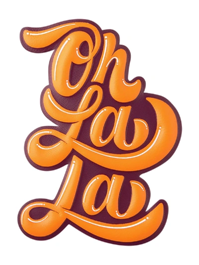 Shop Printworks Ohlala Sticker In Orange