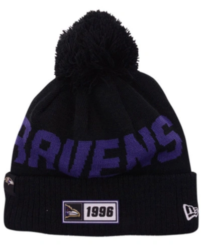 Shop New Era Baltimore Ravens Road Sport Knit Hat In Black