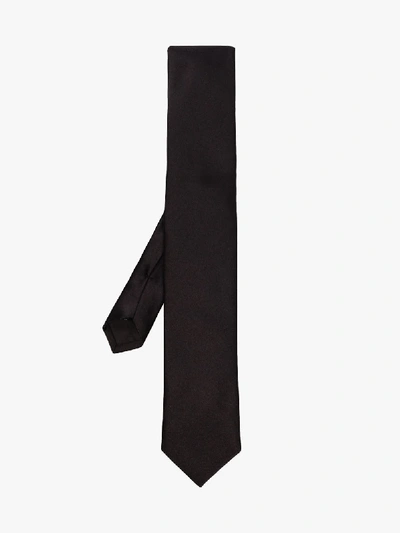 Shop Dolce & Gabbana Black Silk Formal Tie