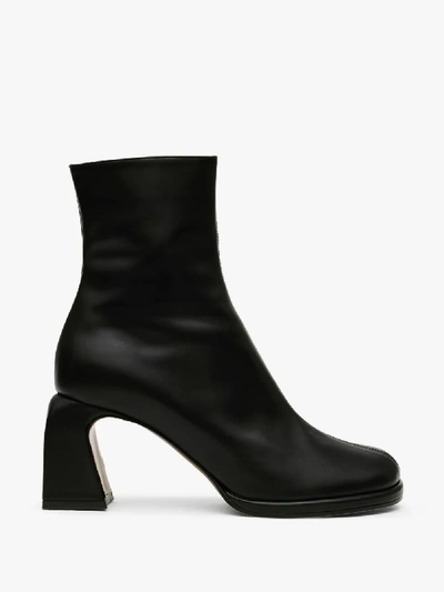 Shop Manu Atelier Black Chae 65 Leather Ankle Boots
