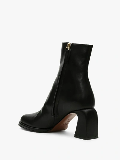Shop Manu Atelier Black Chae 65 Leather Ankle Boots