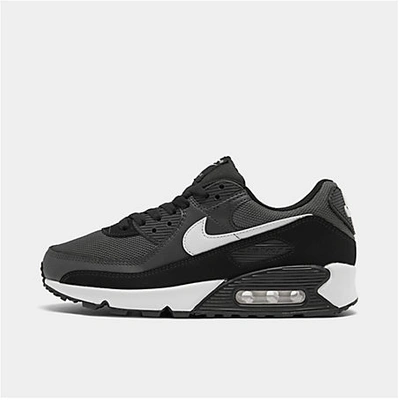 Shop Nike Men's Air Max 90 Casual Shoes In Iron Grey/white/dark Smoke Grey/black
