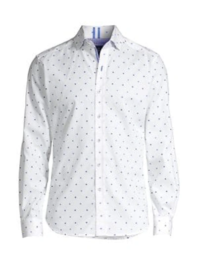 Shop Robert Graham Caberto Printed Sport Shirt In White