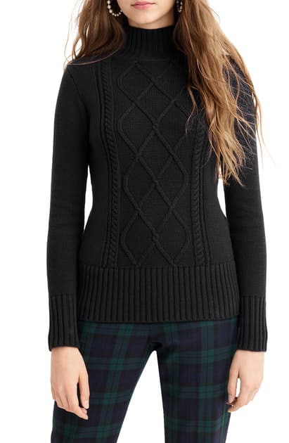 j crew mock neck cashmere sweater