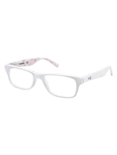 Shop Aqs Women's Dru 48mm Square Optical Glasses In White