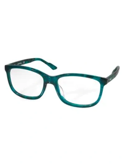 Shop Aqs Collin 54mm Square Optical Glasses In Turquoise